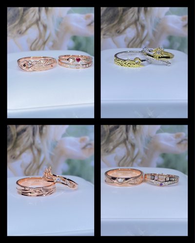 团购定制未定925纯银镀金莫桑钻戒指夏彦左然莫弈陆景和婚戒刻字