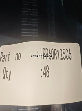 原装IPP60R125C6  TO-220  现货