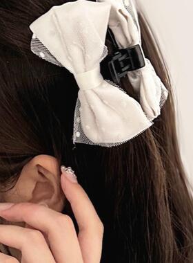 抓夹少女大蝴蝶结侧边前额刘海夹