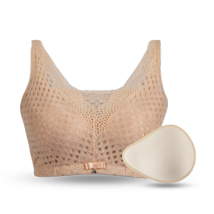 蔻黛儿草籽义乳文胸二合一套装乳腺术后专用假胸乳房胸罩8848ZHC