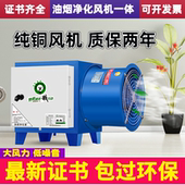 油烟净化器静电式 饭店厨房小型风机一体机商用餐饮烧烤家用除烟