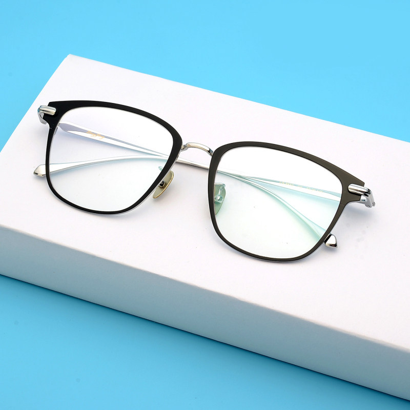 近视眼镜男成品200度 韩国复古个性装饰文艺大脸方框平光眼镜架
