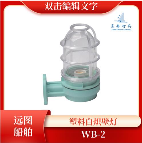 上海船用塑料白炽壁灯WB2B 220V60W壁式安装合成树脂防水灯
