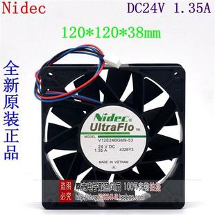 12038 24V 日本尼迪克NIDEC 带静叶轮加压板 1.35A V12E24BGM9