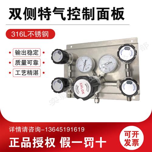 316不锈钢减压阀双侧特气控制面板 膜片阀带吹扫排空气路工程安装