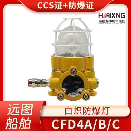 海星海事船用铜质白炽防爆灯CFD1/2/3/4aI防水100W60W CCS证正品