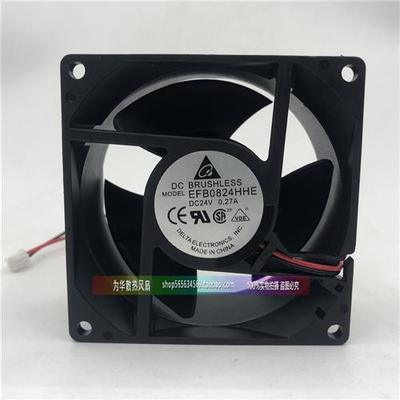 DELTA 8厘米8038 三叶子 变频风扇 EFB0824HHE 24V 0.27A