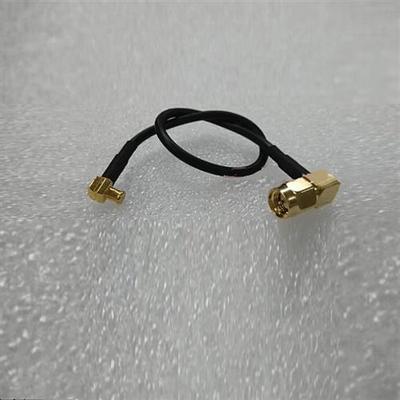 射频同轴MCX/SMAJJW跳线 MCX弯转SMA弯公50欧姆RG174信号跳线