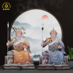 五显华光大帝神像汉白玉佛像三眼马灵官马元帅马天君人物雕像摆放