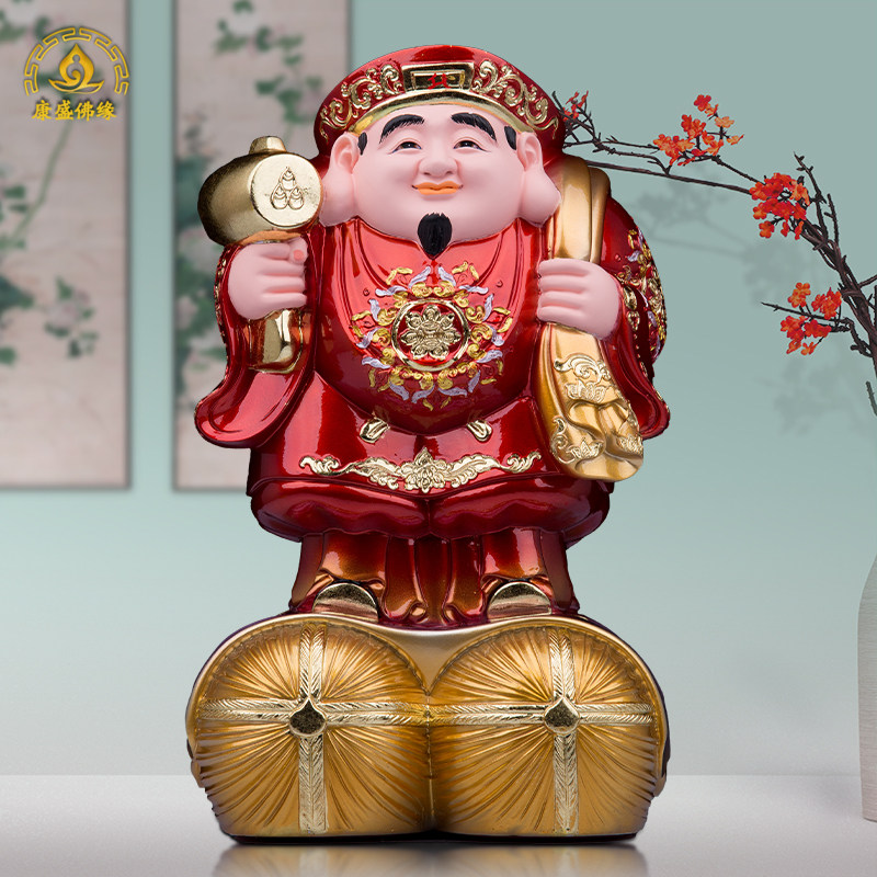 大黑天财神佛像摆件日本密宗财神日式开运供奉神像家用店铺招财