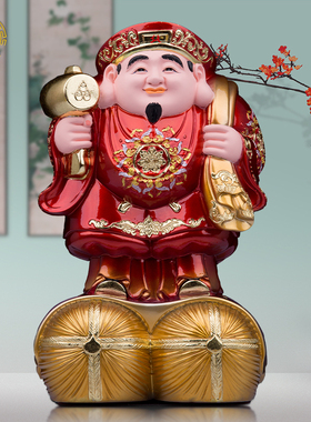 树脂客厅大黑天财神佛像招财神像