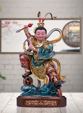 站风火轮哪吒三太子神像树脂客厅