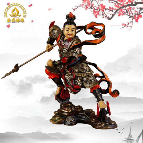 哪吒中坛元帅站像精工台湾摆件