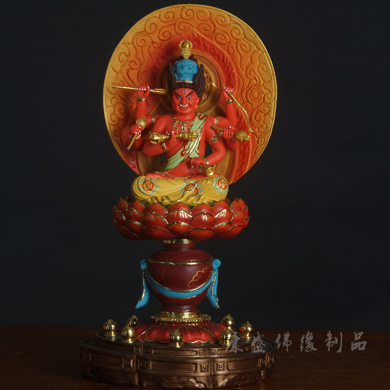 爱染明王神像客厅桌面工艺品树脂