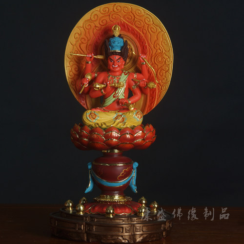 爱染明王神像客厅桌面工艺品树脂