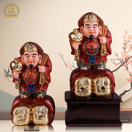 大黑天财神像树脂密宗招财摆件