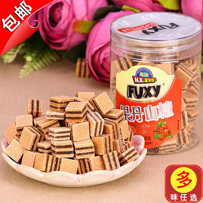 香港富新园果丹山楂140g果丹皮汉堡山楂酪山楂饼零食糕点新兴特产