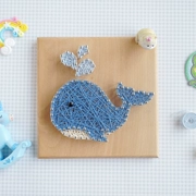 Chuỗi tranh lụa sáng tạo thủ công tự làm móng tay sơn uốn lượn làm cho vật liệu gói tay làm cá voi đồ trang trí giải nén - Trang trí nội thất