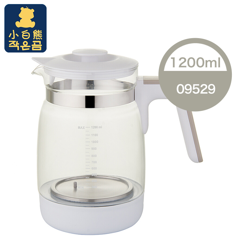 小白熊智能恒温调奶器0857玻璃壶配件1200ml  09529