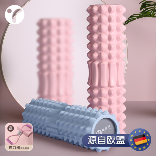 狼牙棒泡沫轴肌肉放松按摩泡沫滚轴轮瘦腿滚背神器琅琊瑜伽柱实 - 封面