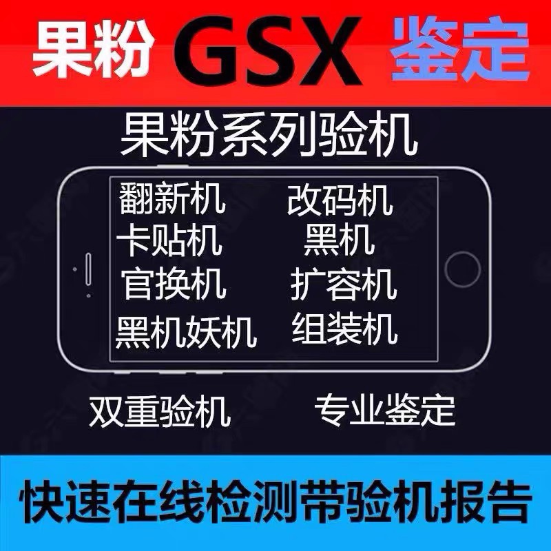 GSX验机适用于苹果iPhone手机检测鉴定官换翻新机GXS查询平板iPad 商务/设计服务 商务服务 原图主图