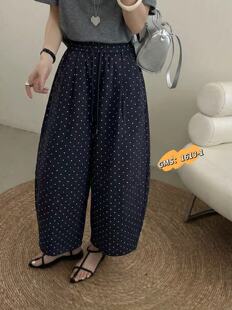 2026春季新款爱心九分气球裤女松紧腰小个子休闲裤潮1613-1