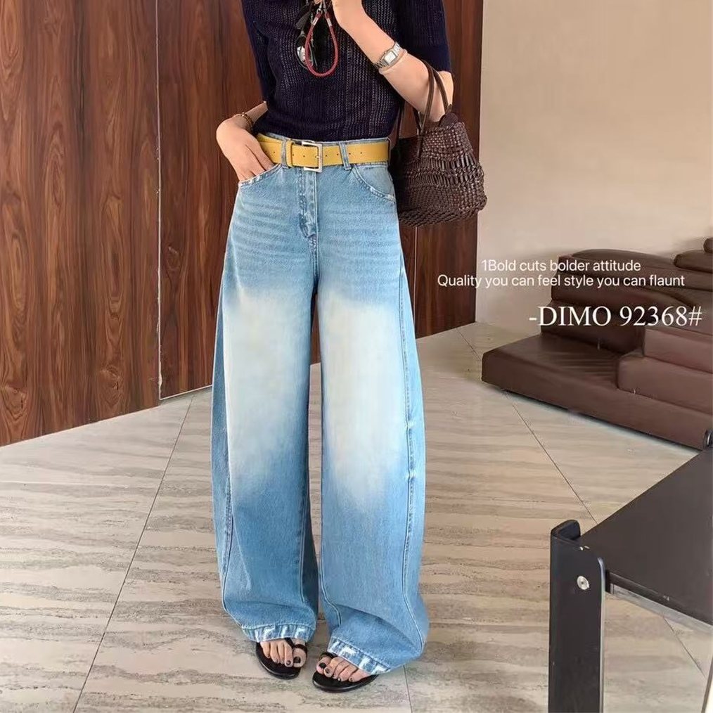 美式复古做旧高腰阔腿牛仔裤女显瘦拖地弯刀裤2026春季新款92368,女装/女士精品,牛仔裤,淘宝优惠券,粉丝福利购,淘宝优惠卷
