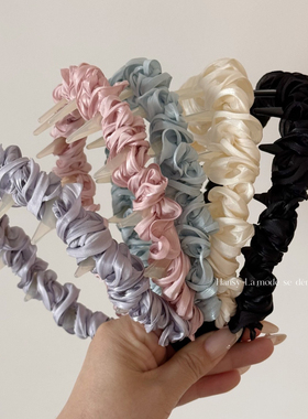 花苞缠绕齿梳发箍反插高颅顶压发头箍发卡外出百搭防滑洗脸发饰