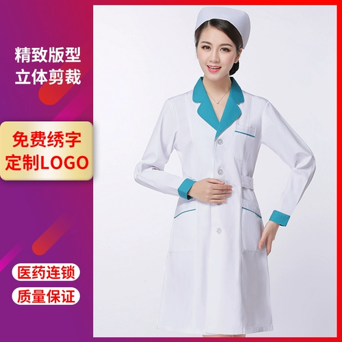 Белый халат, летняя тонкая униформа медсестры для работы, короткий рукав, для салонов красоты