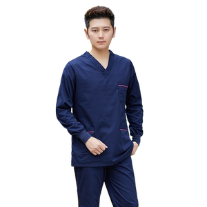 洗手衣手术服女短袖纯棉长袖医生服隔离服男护士分体套装刷手衣服