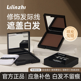 丽琳芝美发粉遮盖白发一涂黑一次性短效补染剂笔膏黑发遮白配