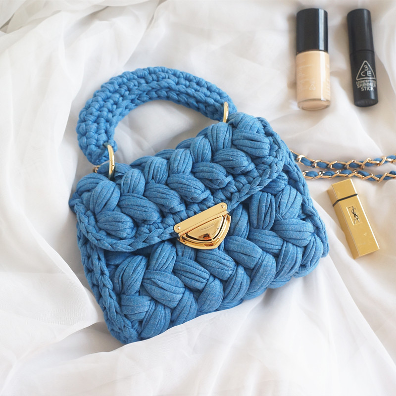 泫雅同款布条线手工斜挎包教程