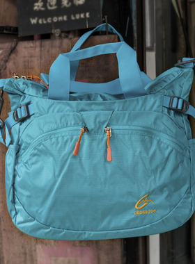 CROSSTOP穿越户外休闲包手提单肩斜挎布包10升18L5804黑蓝绿红色