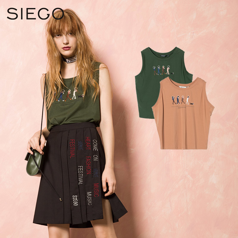 SIEGO/Î÷Þ¢2018ÏÄװпîר¹ñÕýÆ·´ÌÐå×ÖĸÐÝÏÐÎÞÐäTÐôÅ®67350516