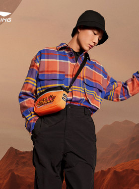 中国李宁CF MARS衬衫男士2022新款翻领男装秋季翻领运动服AJDR533