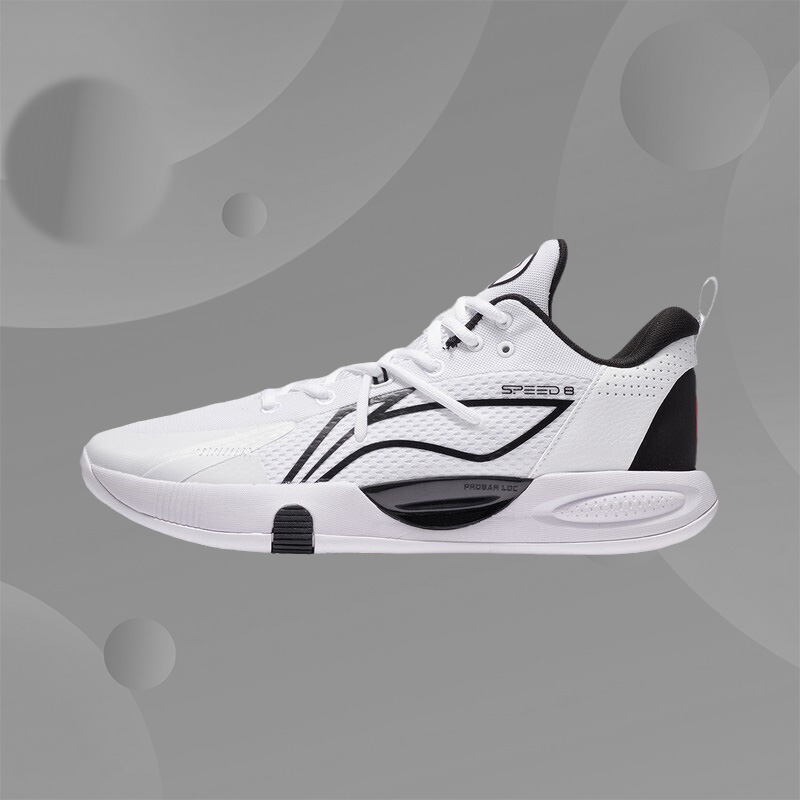 中国李宁篮球系列男子场地鞋绑带低帮透气简约运动鞋男ABPS003