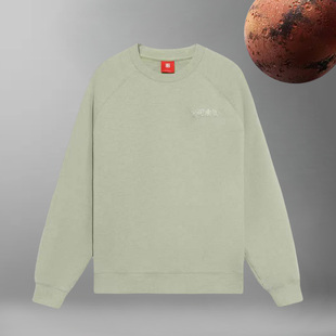 圆领宽松套头卫衣AWDS236 潮流音乐节Vital男女同款 李宁正品 春新款