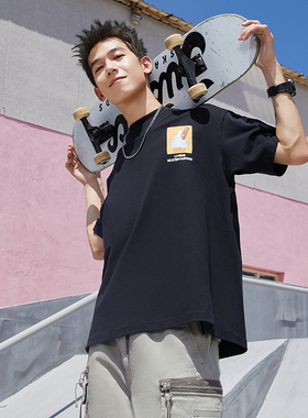 中国李宁X Phil Hackett联名系列男女同款宽松短袖T恤半袖AHSS859