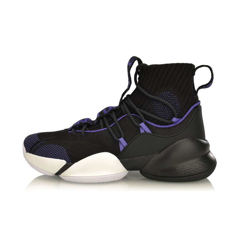 李宁篮球鞋男鞋空袭V5代季后赛精英版减震透气高帮运动鞋ABAP023