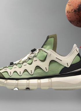 李宁正品夏季韦德悟道2.3青苔绿白色时尚休闲男女款运动鞋AGBR052