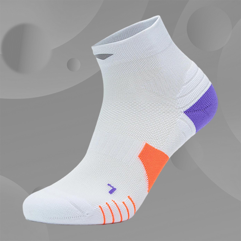 Lining/李宁正品新款跑步系列男女同款透气舒适短筒运动袜AWST103