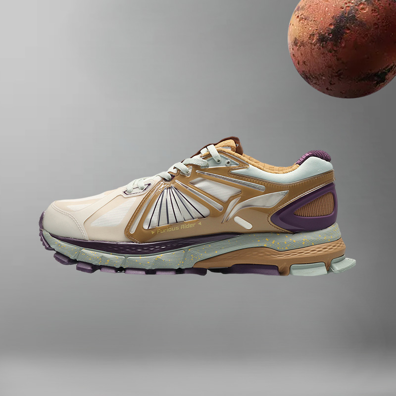 中国李宁秋季新款烈骏ACE男鞋复古防震稳定跑步运动鞋ARZQ011