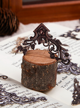 Retro Story不干胶边角贴 古典巴洛克风格镂空复古手账小卡装饰