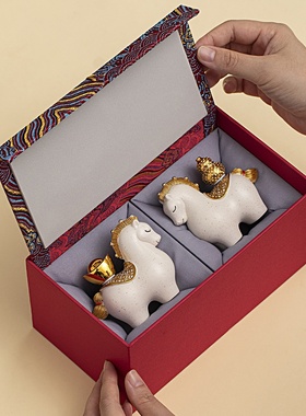 生肖马年吉祥物摆件办公室桌面装饰工艺品伴手礼礼品生日礼物批发