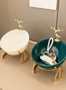 批发进门钥匙收纳玄关摆件鞋柜客厅轻奢现代家居饰品乔迁新居礼物