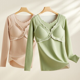 孕妇秋衣秋裤秋冬款哺乳睡衣四季保暖免穿内衣产后月子服上衣