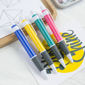 圆珠笔0.7mm按压式 原子笔油性笔开单笔经典 蓝色黑色红色油芯顺滑