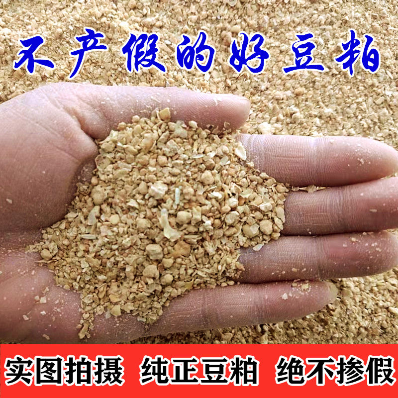 豆粕饲料喂鸡鸭鹅猪豆粕下蛋母鸡