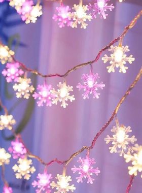 20Leds String Lights Snowflake Star Rose LED Fairy Lights 3M