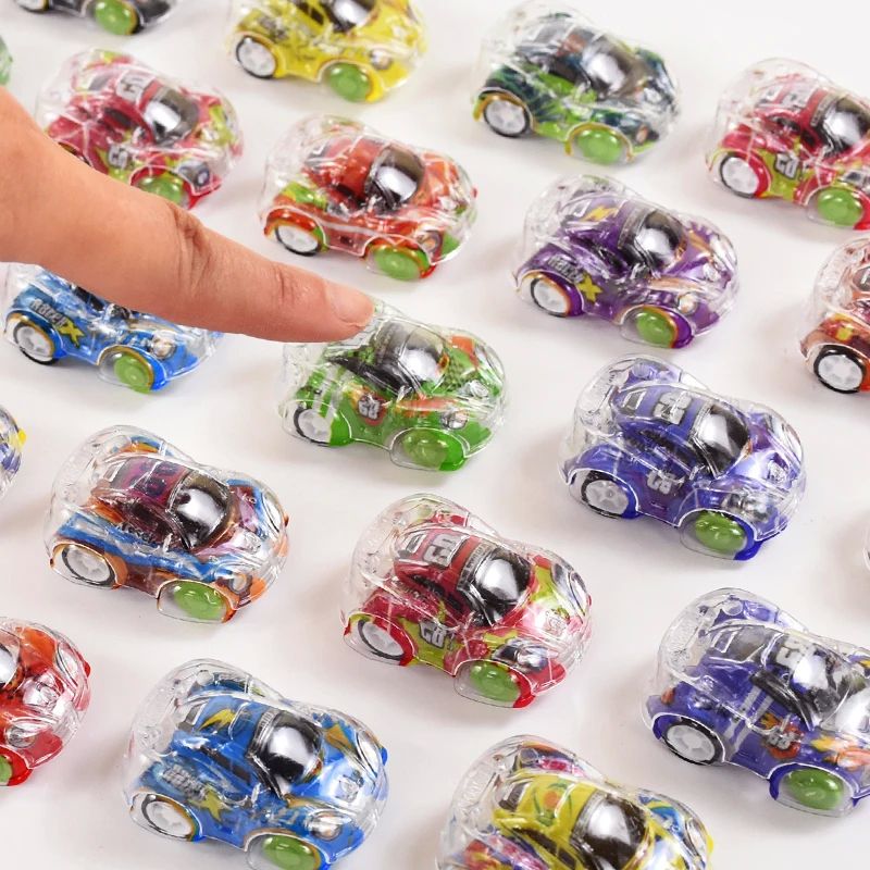 10/20Pcs Mini Transparent Pull Back Car Toys Kids Birthday P